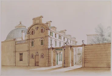 Vista de la casa en la rue Fortunee, comprada por Honoré de Balzac (1799-1850) en 1847
